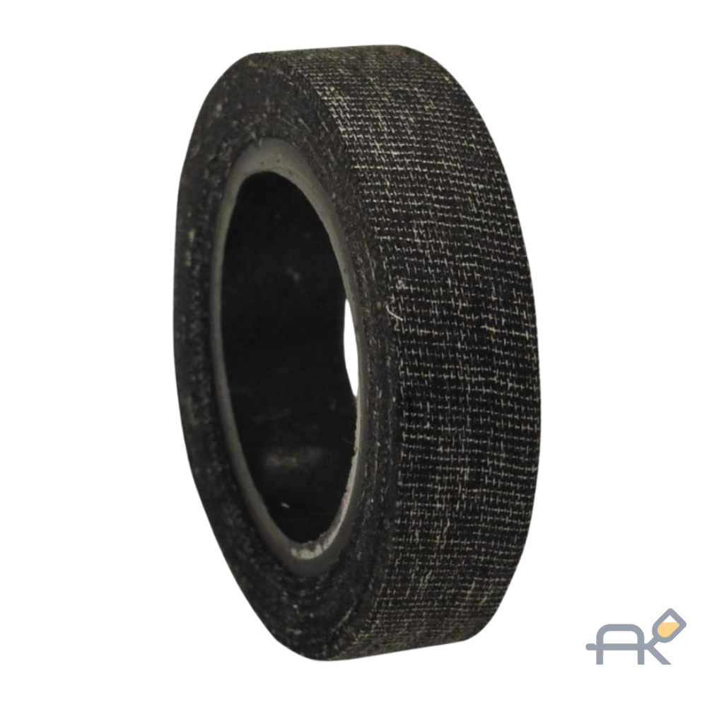 Лента клейкая изоляционная. прорезиненная. х/б. черная. 18ммх6.5м. 80гр. 350мкм РемоКолор 49-5-101